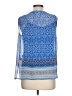 Liz Claiborne 100% Polyester Blue Sleeveless Blouse Size L (petite) - photo 2