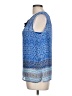 Liz Claiborne 100% Polyester Blue Sleeveless Blouse Size L (petite) - photo 5