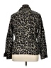Doncaster Collection Animal Print Black Long Sleeve Button-Down Shirt Size 14 - photo 2