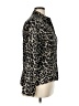 Doncaster Collection Animal Print Black Long Sleeve Button-Down Shirt Size 14 - photo 4