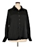 City Chic 100% Polyester Solid Black Long Sleeve Blouse Size 18 Plus (M) - photo 1