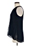Zara Basic 100% Polyester Blue Sleeveless Blouse Size M - photo 5