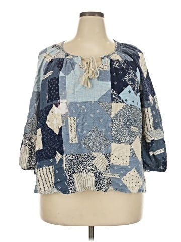 wonderly 3/4 Sleeve Blouse (view 1)