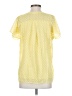 Soft Surroundings 100% Polyester Yellow Short Sleeve Blouse Size S - photo 2