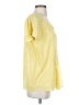 Soft Surroundings 100% Polyester Yellow Short Sleeve Blouse Size S - photo 4