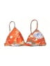 Triangl Floral Orange Swimsuit Top Size S - photo 1