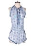 Letarte 100% Rayon Paisley Blue Romper Size XS - photo 1