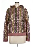 Eri + Ali 100% Polyester Metallic Gold Sweatshirt Size L - photo 1