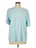 Xersion Solid Blue Short Sleeve T-Shirt Size L - photo 1