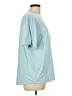 Xersion Solid Blue Short Sleeve T-Shirt Size L - photo 4
