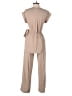 Monteau 100% Polyester Solid Tan Jumpsuit Size S - photo 2