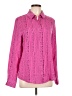 David Lerner 100% Polyester Tweed Pink Long Sleeve Blouse Size L - photo 1