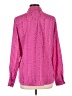 David Lerner 100% Polyester Tweed Pink Long Sleeve Blouse Size L - photo 2