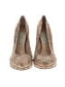 Julie Lopez Animal Print Gold Heels Size 6 1/2 - photo 2