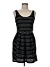 BCBGeneration 100% Polyester Stripes Black Casual Dress Size 8 - photo 1