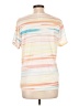 Blair 100% Polyester Ivory Short Sleeve Top Size L - photo 2