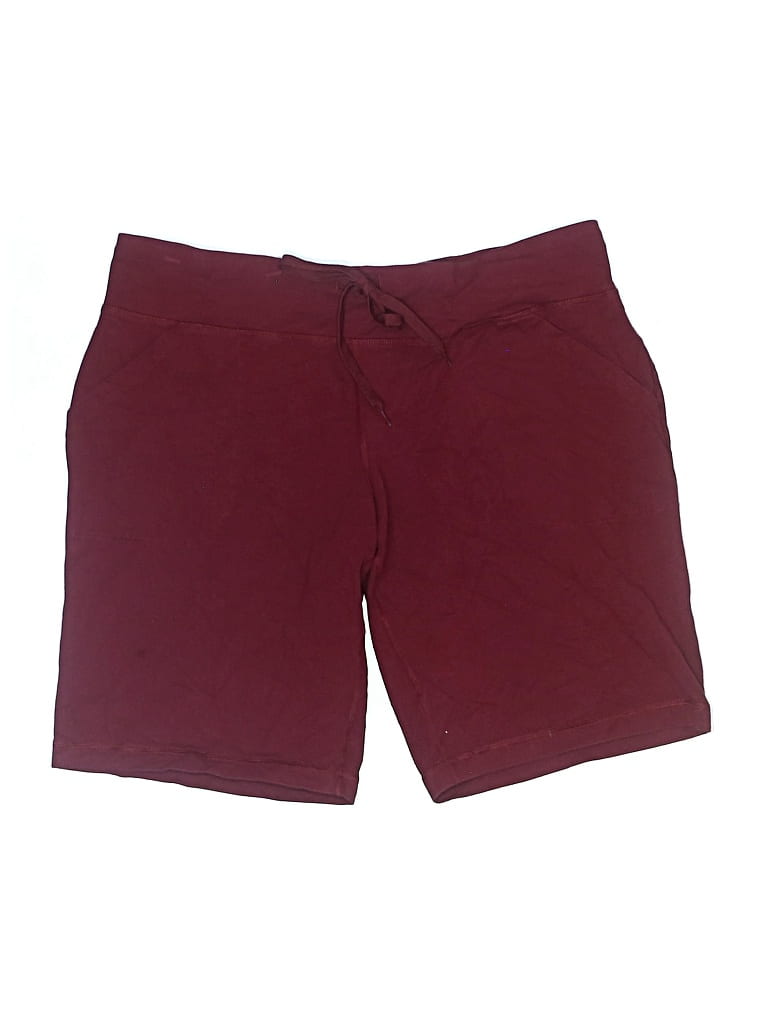 Pre-owned Athletic Works Athletic Shorts In Burgundy