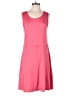 Zelos Solid Pink Casual Dress Size L - photo 1