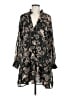 Elan 100% Polyester Paisley Black Casual Dress Size M - photo 1