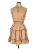 Impressions 100% Polyester Tan Casual Dress Size M - photo 1