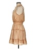 Impressions 100% Polyester Tan Casual Dress Size M - photo 5