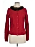 August Silk Red Silk Cardigan Size L - photo 1