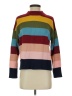 TSE Stripes Burgundy Turtleneck Sweater Size S - photo 1