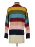 TSE Stripes Burgundy Turtleneck Sweater Size S - photo 2