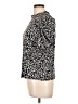 CeCe Floral Black Short Sleeve Turtleneck Size L - photo 5