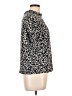 CeCe Floral Black Short Sleeve Turtleneck Size L - photo 4