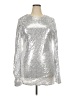 Unbranded 100% Polyester Metallic Silver Cocktail Dress Size XXL - photo 1