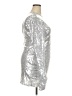 Unbranded 100% Polyester Metallic Silver Cocktail Dress Size XXL - photo 4