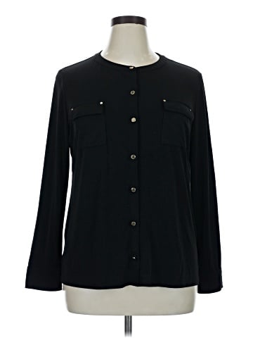 Dana Buchman Long Sleeve Blouse (view 1)