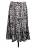 Bold Elements 100% Polyester Animal Print Silver Casual Skirt Size L - photo 1
