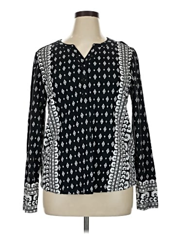 Style&Co Long Sleeve Blouse (view 1)