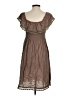 Assorted Brands 100% Rayon Brown Casual Dress Size S - photo 2