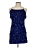 Shein 100% Polyester Stars Blue Cocktail Dress Size 2 - photo 1
