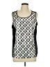 Bob Mackie Silver Sleeveless Top Size L - photo 1