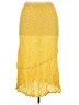 Rhode 100% Rayon Print Yellow Casual Skirt Size XXL - photo 2