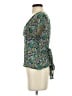 Odille Green Short Sleeve Blouse Size 0 - photo 5