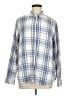 Jachs Girlfriend Plaid Blue Long Sleeve Button-Down Shirt Size M - photo 1