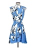Parker 100% Viscose Tropical Blue Cocktail Dress Size 4 - photo 2