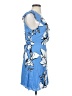 Parker 100% Viscose Tropical Blue Cocktail Dress Size 4 - photo 4