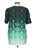 Equipment Teal Short Sleeve Blouse Size L - photo 2