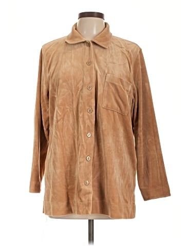 Lizwear by Liz Claiborne Long Sleeve Button-Down Shirt (view 1)