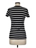 Three Dots Stripes Black Short Sleeve Turtleneck Size M - photo 2