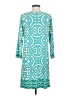 Laundry by Design Print Teal Casual Dress Size 4 - photo 2