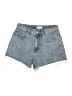 Glassons 100% Cotton Blue Denim Shorts Size 10 - photo 1