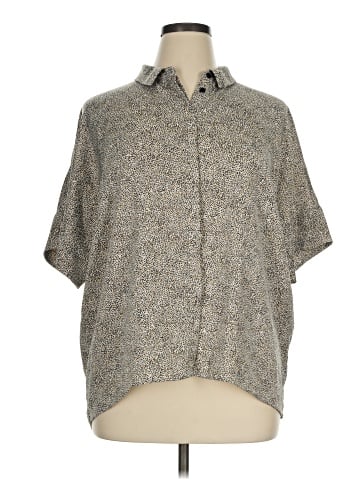H By Halston Short Sleeve Blouse (view 1)