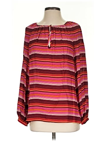 Tory Burch Long Sleeve Silk Top (view 1)